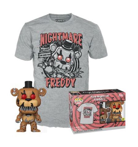 Pop&tee - Five Nights At Freddy's - Nightmare Freddy (gw) Taille S